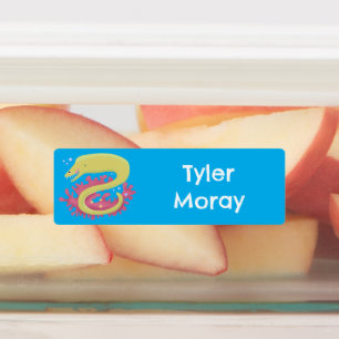 Green moray eel funny cartoon personalised