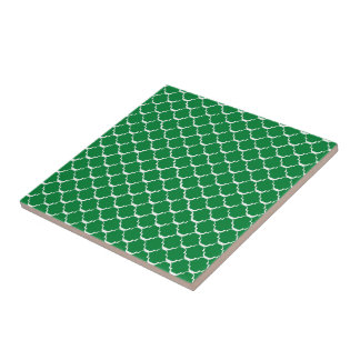 Green Moroccan Style Tile