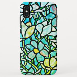 Green Mosaic Floral Tiles iPhone XS Max Case