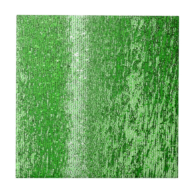 Green mosaic pattern tile (Front)