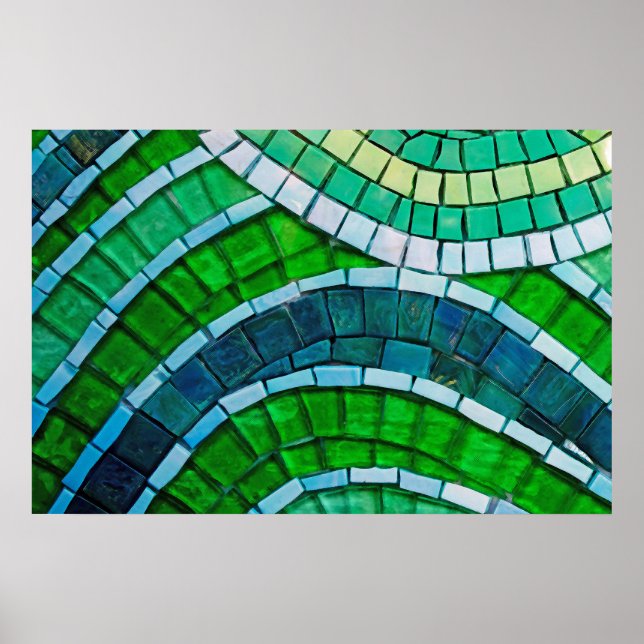 Green Mosaic Poster (Front)