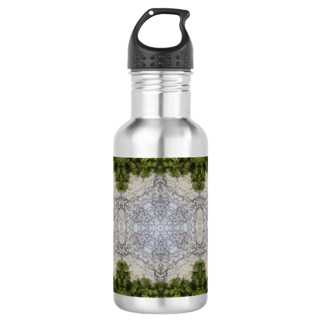 Green Moss & Earth Nature Art 710 Ml Water Bottle (Front)