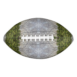 Green Moss & Earth Nature Art American Football