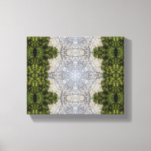 Green Moss & Earth Nature Art Canvas Print