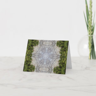 Green Moss & Earth Nature Art Card