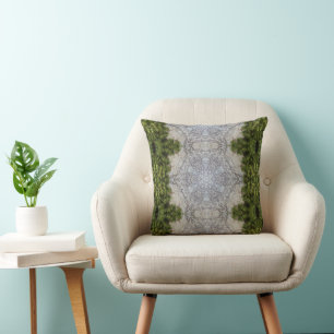 Green Moss & Earth Nature Art Cushion
