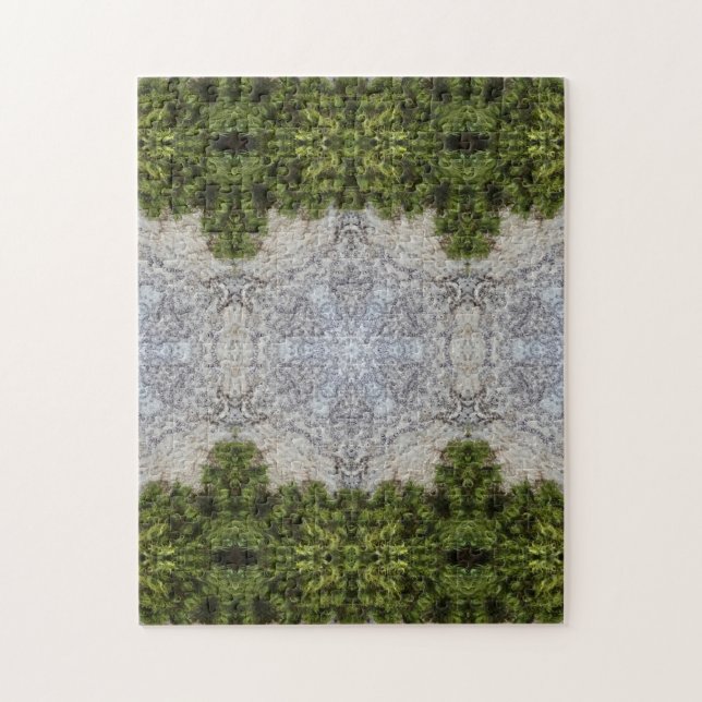 Green Moss & Earth Nature Art Jigsaw Puzzle (Vertical)
