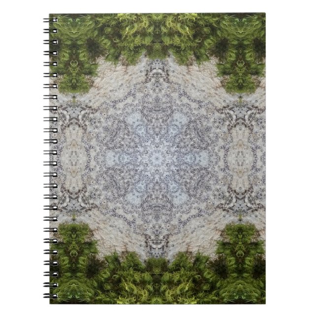 Green Moss & Earth Nature Art Notebook (Front)