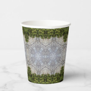 Green Moss & Earth Nature Art Paper Cups