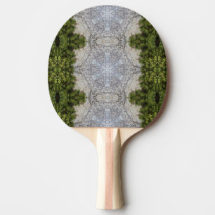Green Moss & Earth Nature Art Ping Pong Paddle