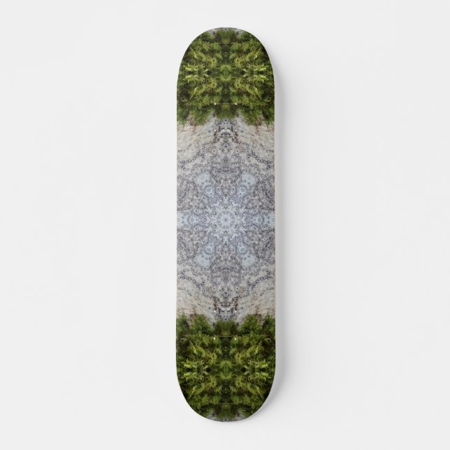 Green Moss & Earth Nature Art Skateboard (Front)