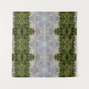 Green Moss & Earth Nature Art Tapestry