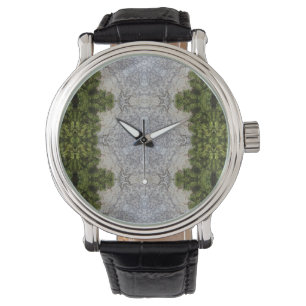 Green Moss & Earth Nature Art Watch
