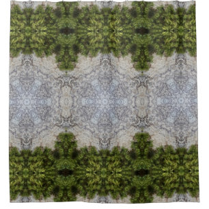 Green Moss & Nature Earth Art Shower Curtain
