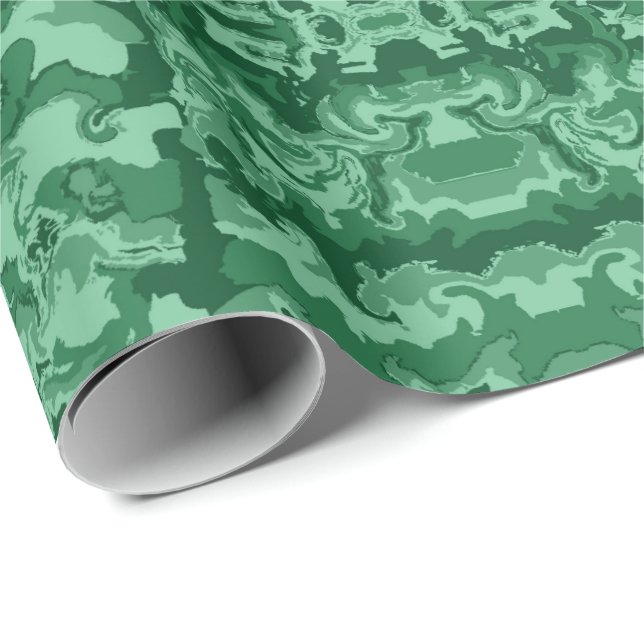 Green Moss Wrapping Paper (Roll Corner)