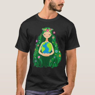Green Mother Earth Day Gaia Save Our Planet Women  T-Shirt