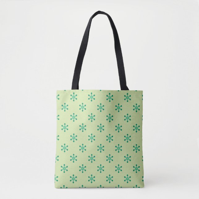 Green Motif Pattern  Tote Bag (Front)