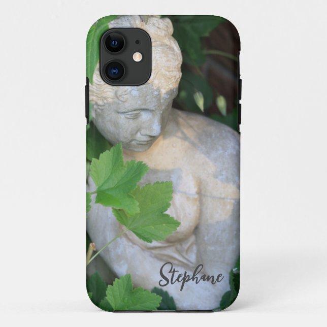 Green Motivational Stone Garden Sculpture Nature Case-Mate iPhone Case (Back)