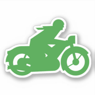 Green Motorbiker Sign