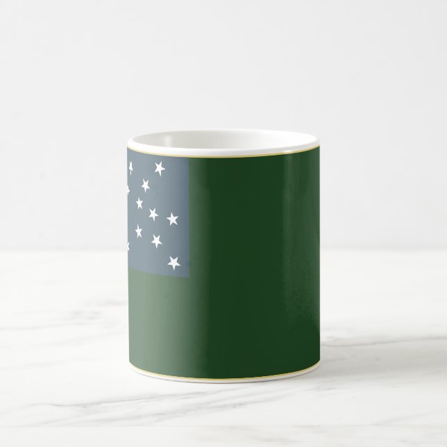 Green Mountain Boys and the Vermont Republic Flag Coffee Mug (Center)