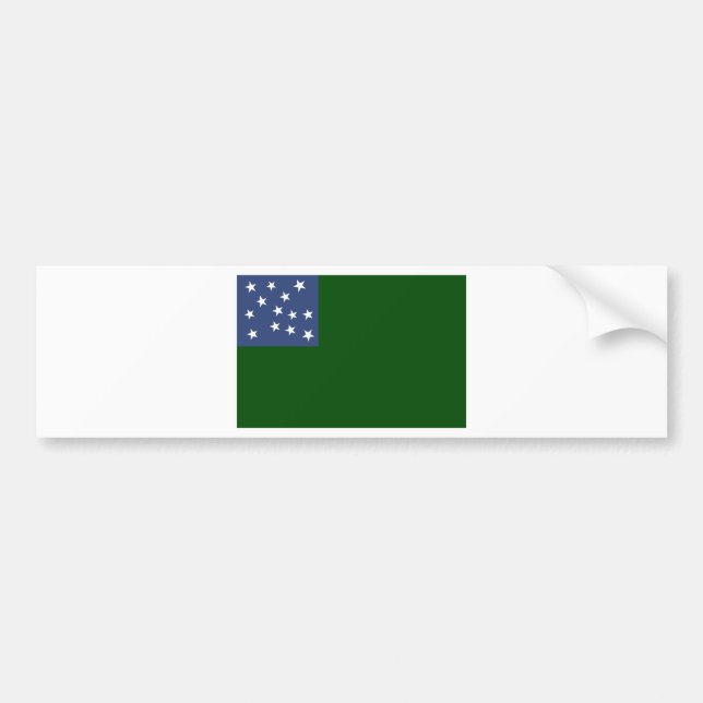 Green Mountain Boys Flag of the Vermont Republic Bumper Sticker (Front)