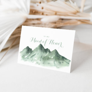 Green Mountain Country Bridal Party Thank You