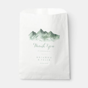 Green Mountain Country Thank You Wedding  Favour Bags