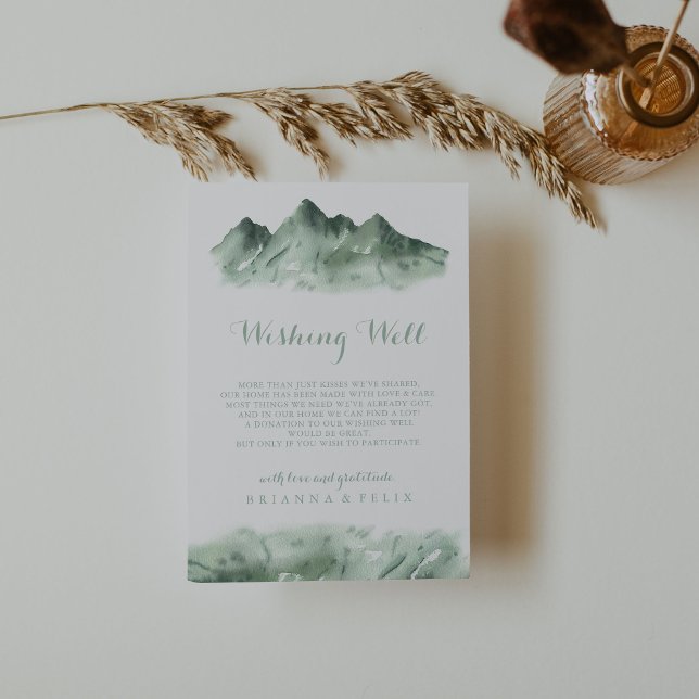 Green Mountain Country Wedding Wishing Well  Enclosure Card (Creator Uploaded)
