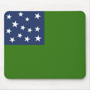 Green mountain flag USA patriotic historical ameri Mouse Mat
