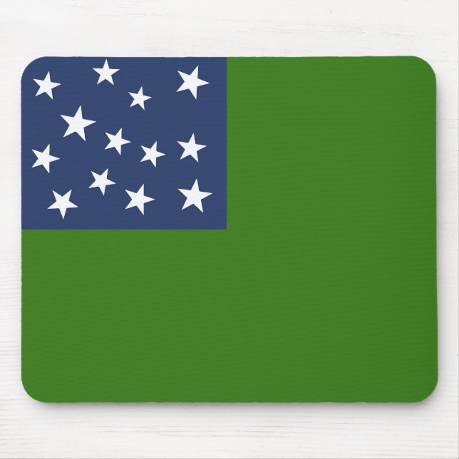 Green mountain flag USA patriotic historical ameri Mouse Mat (Front)