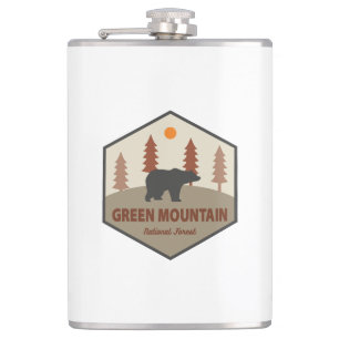 Green Mountain National Forest Bear Hip Flask