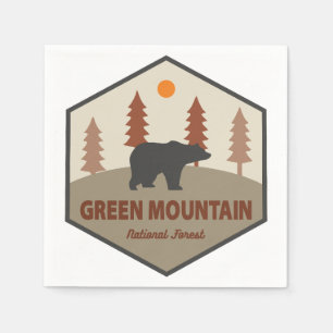 Green Mountain National Forest Bear Napkin