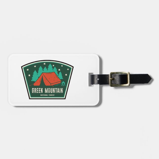 Green Mountain National Forest Camping Luggage Tag (Front Horizontal)