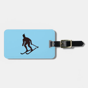 Green Mountain Skiing - Bennington, VT Ski Town Luggage Tag