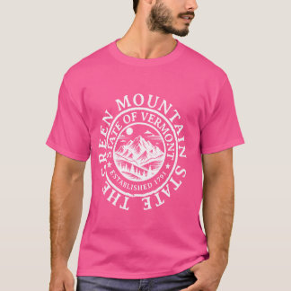Green Mountain State Of Vermont Est 1791 Vintage S T-Shirt
