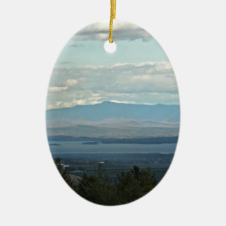 Green Mountains Ceramic Tree Decoration