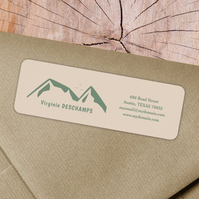 Green Mountains Return Address Label (Green Mountains Return Address Label)