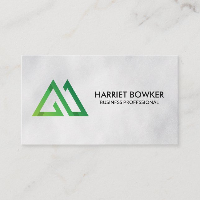 Green Mountains | Stylised Natural Business Card (Front)