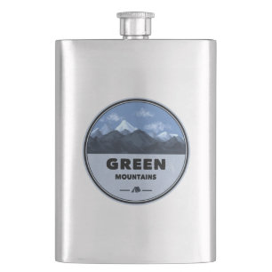 Green Mountains Vermont Camping Hip Flask