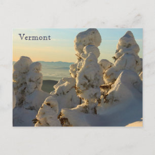 Green Mountains Vermont in Winter Postcard