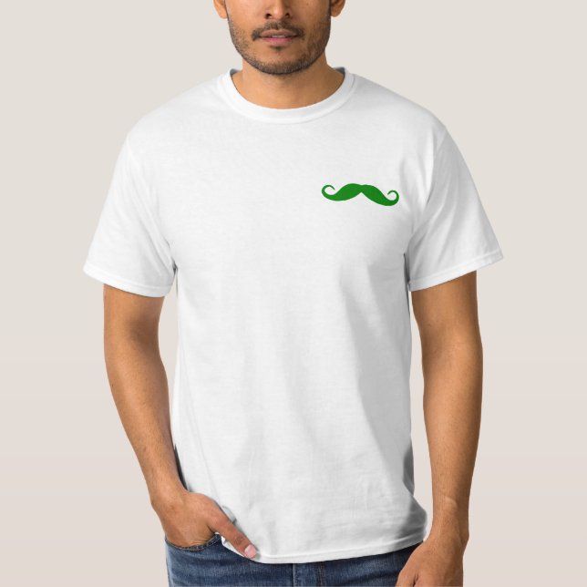 Green Moustache T-Shirt (Front)