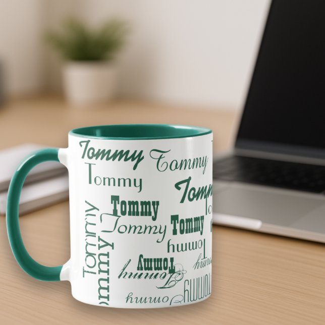 Green Mug Create Your Own Name Pattern (Creator Uploaded)