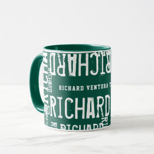 Green Mug Name Pattern
