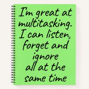 Green Multitasking  Notebook