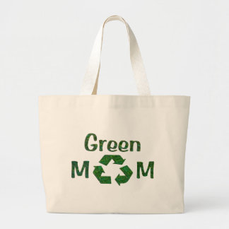 green mum large tote bag