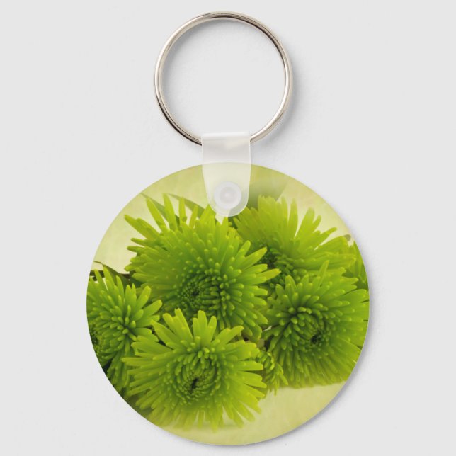 Green Mums Key Ring (Front)