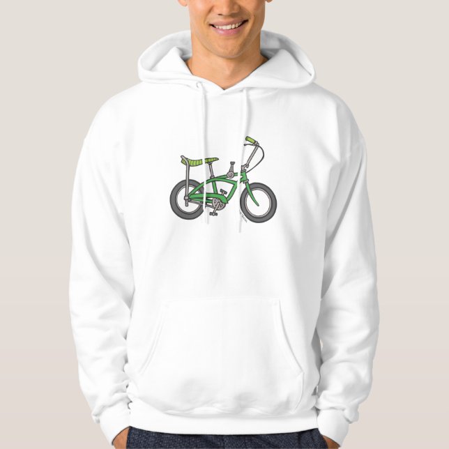 Green Muscle Bike Hoodie (Front)