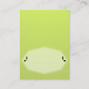 Green Music Place Card