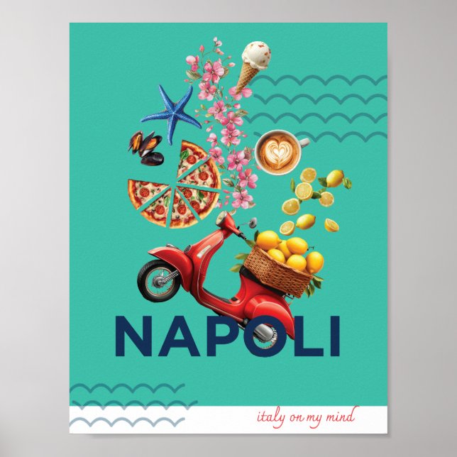 Green Napoli On My Mind Poster (Front)