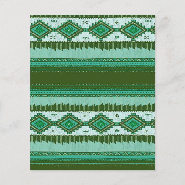 Green native Paper Sheet (Front)